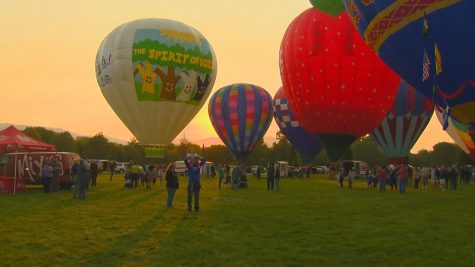 People roaming around the 2021 Spirit of Boise Balloon Classic.