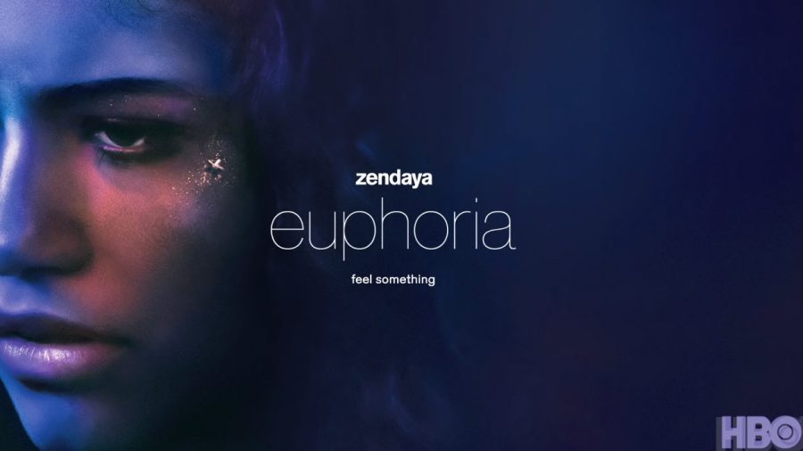 Zendaya as Rue in a poster for Euphoria. (2019) 