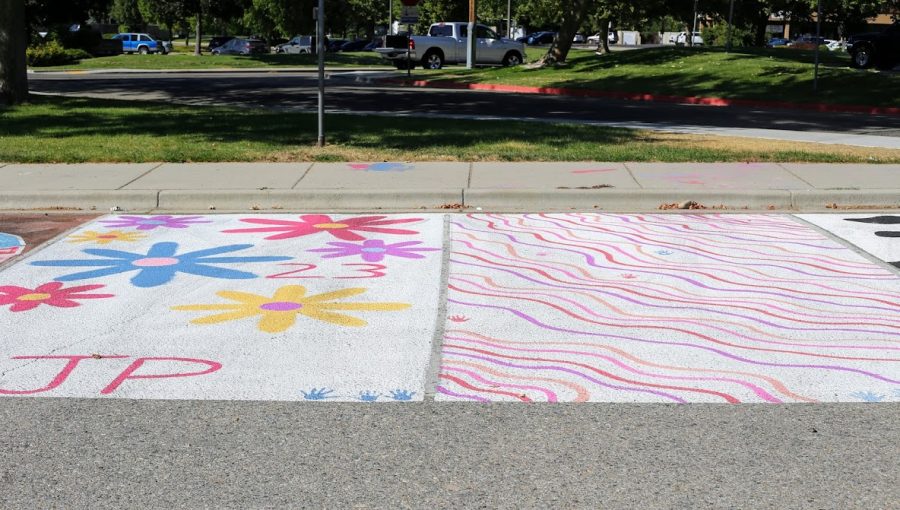 5 and 6. Parking spots covered in beautiful and bright designs that bring life to spots themselves. 