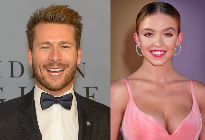 Glen Powell (Ben) and Sydney Sweeney (Bea) costar in the new film Anyone But You.