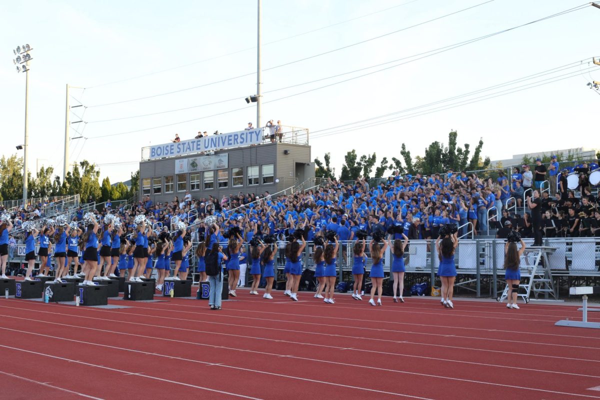 Timberline vs Boise - Cheer and Dance hyping up the student section. 