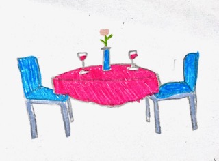 The ideal example of a dinner table in the Blue Zone