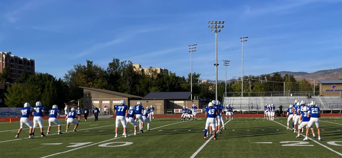 Varsity Football Team Pregame Cardio