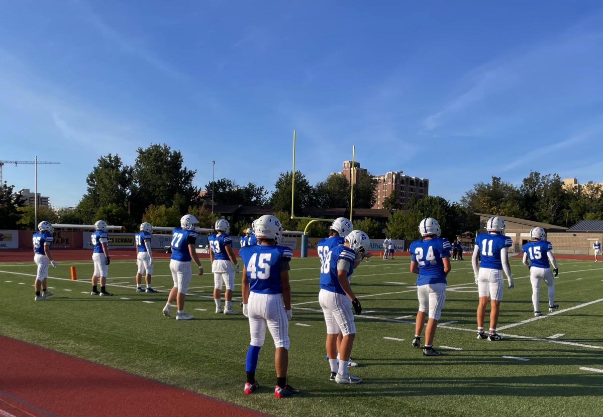 Varsity Football Team Pregame Stretches