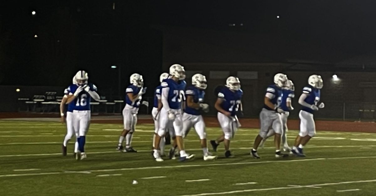 Varsity Football Setting Up for Game-Tying Drive