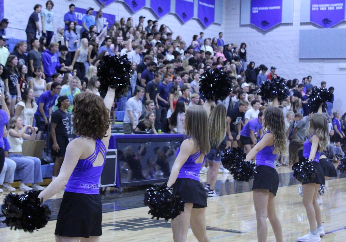 The Silver Legacy Dancers rally on the seniors.
