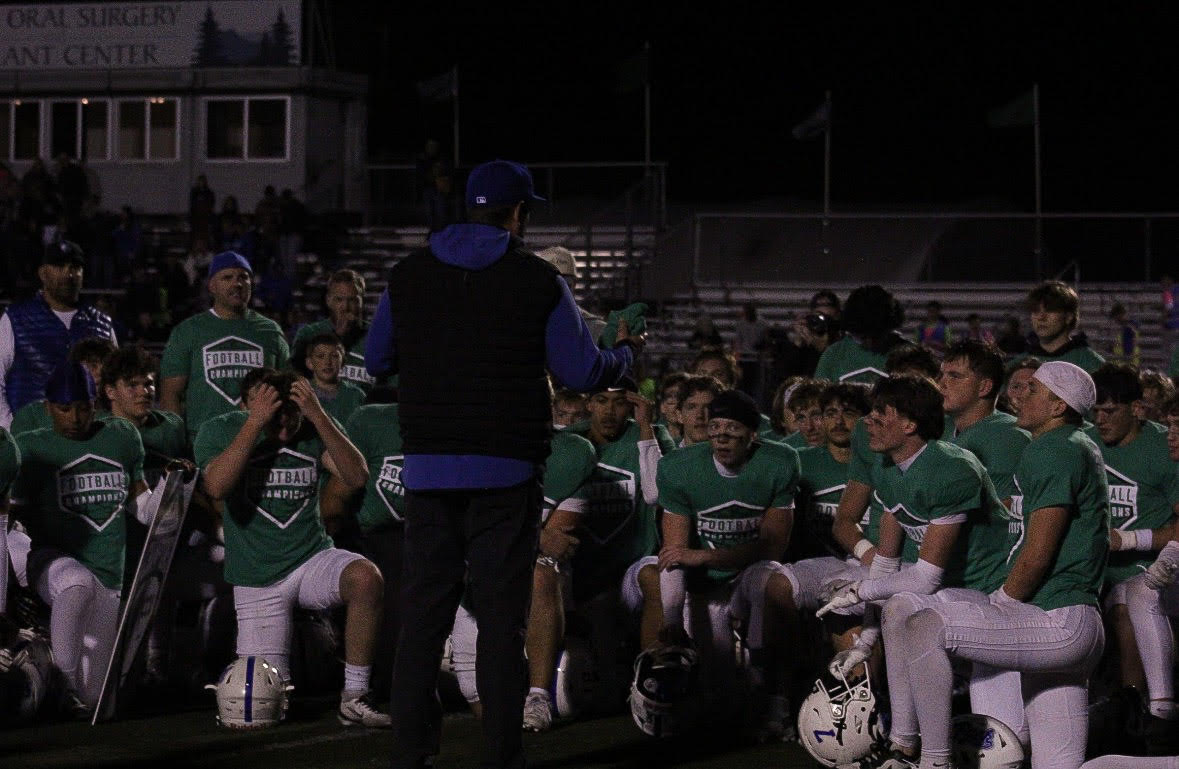 The wolves after winning the district championship game.