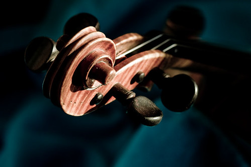 "Violin scroll" by mitch98000 is licensed under CC BY 2.0. 