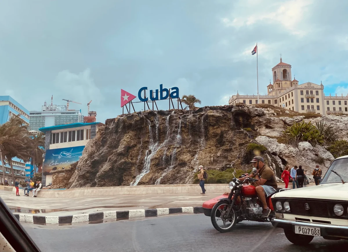 View from Cuba's Malecón Highway in La Habana