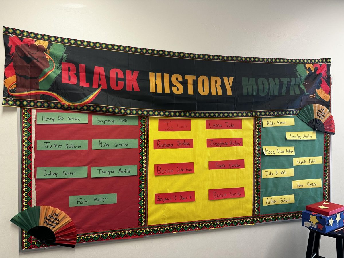 Mrs. Goddard's Black History Month wall. 