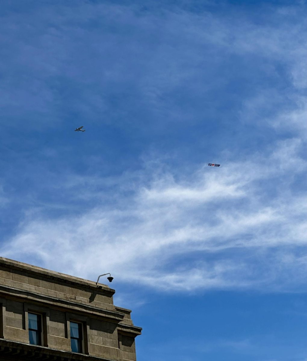A counter protest circled the Capital for nearly the entire protest. 
